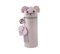 Lulubug Silikon Federmäppchen - Maus Berny | Federtasche aus weichem Silikon für Stifte | Federmappe und Stiftehalter | Mäppchen Tiere, Schlampermäppchen