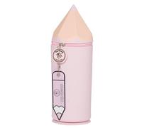 Lulubug Silikon Federmäppchen - Stiftform Rosa | Federtasche aus weichem Silikon für Stifte | Federmappe und Stiftehalter | Mäppchen Tiere, Schlampermäppchen