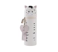 Lulubug Silikon Federmäppchen - Zebra Peppy | Federtasche aus weichem Silikon für Stifte | Federmappe und Stiftehalter | Mäppchen Tiere, Schlampermäppchen