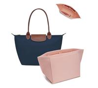 lumanothy Taschen Organizer Shopper, Handtaschen Organizer mit Multi-Pocket, Filz Longchamp Organizer für Longchamp, polene, mommy bag, Einkaufstasche (Rosa, S)