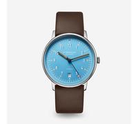 Lumatik hellblau - Leder - Premium dunkelbraun