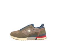 Lumberjack Herren Schuhe SME6805 Wilson Sneakers mit Schnürung Braun 43, braun, 43 EU