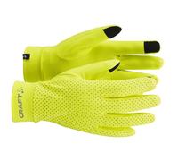 Lumen Fleece 2 Fingerhandschuhe, gelb, Gr. 11