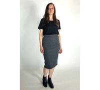 LUMEN organic Bleistiftrock STRUKTUR dunkelgrau/schwarz XL