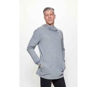 LUMEN organic Hoodie FISCHGRÄT hellgrau/schwarz XL