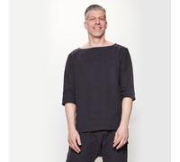 LUMEN organic Shirt LEINEN schwarz XL