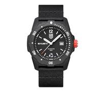 Luminox Bear Grylls Survival ECO NO Planet B Herren Armbanduhr mit Band aus 100% recyceltem Ozean Plastik, Farbe: Schwarz, Gehäusedurchmesser: 42 mm, Wasserdichtigkeit: 200 m, XB.3722.ECO