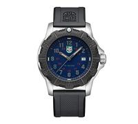 Luminox - G Kollektion Manta Ray Steel - Herren Uhr - 45mm - X2.2133 - Swiss Taucheruhr mit Datumsanzeige Edelstahl-Gehäuse schwarzes Armband blaues Zifferblatt graue Ziffern - 100m Wasserdicht