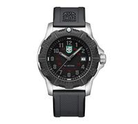 Luminox - G Kollektion Manta Ray Steel - Herren Uhr - Aus der Schweiz 45mm - X2.2145 - Taucheruhr mit Datumsanzeige Edelstahl-Gehäuse schwarzes Armband/Zifferblatt graue Ziffern - 100m Wasserdicht