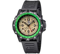 Luminox Herren Armbanduhr Commando Raider Dual Time Schwarz/Beige XL.3321