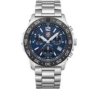 Luminox Herren Taucher Uhr Pacific Diver Chrono 3140 Series in der Farbe Silber mit Kautschukarmband, Gehäusedurchmesser: 44 mm, XS.3144