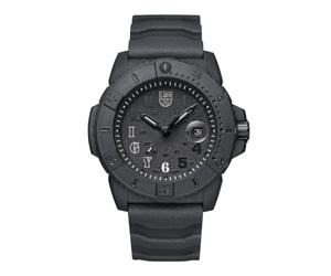Luminox Navy Seal Carbonox Limited Armbanduhr für Herren in der Farbe Schwarz mit Armband aus Silikon, Wasserdichtigkeit: 20 bar, Gehäusedurchmesser: 46 mm, XS.3611.IGY6.NSF