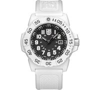 Luminox Navy Seal XS.3507.WB Herren-Taucheruhr - Swiss Made 45 mm Weiß/Schwarz, CARBONOX™, 20 bar wasserdicht, Silikonarmband, XS.3507.WB