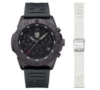 Luminox Pacic Driver Chrono Uhr für Herren in der Farbe Schwarz mit Armband aus Kautschuk, Wasserdichtigkeit: 20 bar, Gehäusedurchmesser: 44 mm, XS.3141.BO.1.Set