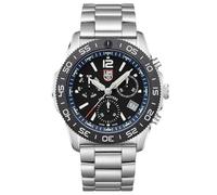 Luminox Pacic Driver Chrono Uhr für Herren in der Farbe Silber mit Armband aus Edelstahl, Wasserdichtigkeit: 20 bar, Gehäusedurchmesser: 44 mm, XS.3143.M