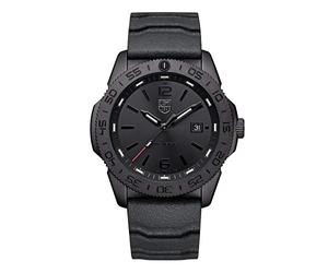 Luminox Pacific Diver Blackout XS.3121.BO Herrenuhr 44mm - Taucheruhr in Schwarz mit Datumsanzeige 200m wasserdicht Saphirglas