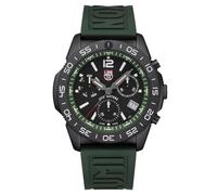 Luminox Pacific Diver Chronograph XS.3147 Herren Taucheruhr - Quarz, Edelstahlgehäuse 44 mm, Kautschukarmband, Grün, Schwarzes Zifferblatt, 20 bar wasserdicht, Chronograph, Datum, Leuchtzeiger