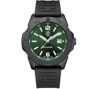 Luminox Pacific Diver Herren Taucheruhr 44 mm Edelstahl - Quarz Analog 20 bar, Edelstahlarmband Silber, grünes Zifferblatt, Datum, Leuchtzeiger XS.3137.B