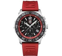 Luminox Pacific Diver Taucheruhr aus Edelstahl und Kautschuk Silber-Schwarz-Rot 44mm, Wasserdichtigkeit, 20Bar, XS.3155