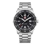 Luminox Herrenuhr XS.3122 – 44 mm Taucheruhr, 200 m, Saphirglas, Datum, Silber/Schwarz – XS.3122-S90