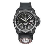 Luminox Recon NAV Spec Herren Uhr 46 mm Carbon - Quarz Analog 20 bar, Kautschukarmband Schwarz, grünes Zifferblatt, Kompass, Datum, Outdoor Uhr Set mit Wechselband XL.8837.Set
