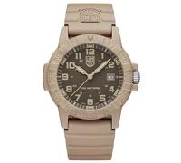 Luminox Leatherback SEA Turtle XS.0326 Herren Outdoor Uhr - Quarz, Gehäuse aus glasfaserverstärktem Verbundmaterial 44 mm, Polyurethanarmband, Beige, 10 bar wasserdicht, Datum, Leuchtzeiger