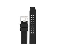 Luminox Uhrenarmband aus Kautschuk mit Edelstahlschließe in der Farbe Schwarz-Silber für die Serie Navy Seal, Bandanstoß: 24mm, FP8800.20Q.2