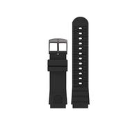 Luminox Uhrenarmband FPX.2201.20B.1.K - 22mm Schwarzes PU Ersatzarmband mit Edelstahl Dornschließe für 0320 0321 0325