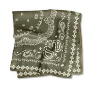 LumiSyne Bandana Kopftuch Herren Damen Baumwolle Leinen Gefühl Vintage Paisley Muster Warm Atmungsaktiv Quadratischer Schal Multifunktional Halstuch Kopfschmuck Haarband Gesichtsmaske Stola 68 x 68 cm