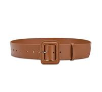 LumiSyne Damen Breiter Ledergürtel Klassisch Einfarbig Große Quadratische Schnalle Frauen Taillengürtel Vintage Cinch Gürtel Hoher Taillen Breiter Gürtel Für Kleid Hemd Jumpsuit Mantel