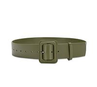 LumiSyne Damen Breiter Ledergürtel Klassisch Einfarbig Große Quadratische Schnalle Frauen Taillengürtel Vintage Cinch Gürtel Hoher Taillen Breiter Gürtel Für Kleid Hemd Jumpsuit Mantel