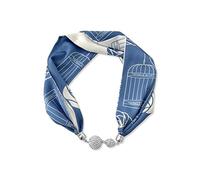 LumiSyne Damen Mode Seidenschal Halskette Bequeme Magnetische Schnalle Mit Bling Strass Kleiner Schmaler Halstuch Dekorative Choker Halskette Kopfschmuck Stirnbänder Haarband Anhänger Schal