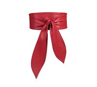 LumiSyne Damen Obi Gürtel Breite Gürtel Retro Cinch Gürtel Weich PU Leder Mode Wickelgürtel Zum Schnüren Knoten Hüftgürtel Bindegürtel Korsett Gürtel Taillengürtel Für Kleider Tägliche Party