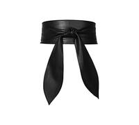 LumiSyne Damen Obi Gürtel Breite Gürtel Retro Cinch Gürtel Weich PU Leder Mode Wickelgürtel Zum Schnüren Knoten Hüftgürtel Bindegürtel Korsett Gürtel Taillengürtel Für Kleider Tägliche Party