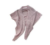 LumiSyne Damen Plissee Schal Quadratischer Schal Baumwolle Leinen Gefühl Schal Mit Falten Textur Und Spitzen Besatz Vintage Literarischer Stil Leichte Weich Kopftuch Halstuch Umschlagtuch Stola