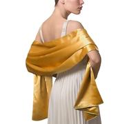 LumiSyne Damen Satin Chiffon Festlich Stola Schal Einfarbiger Leichter Schalverpackung Für Braut Brautjungfer Hochzeit Abendkleid Abschlussball
