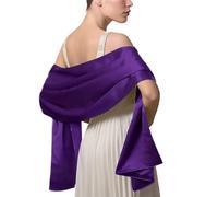 LumiSyne Damen Satin Chiffon Festlich Stola Schal Einfarbiger Leichter Schalverpackung Für Braut Brautjungfer Hochzeit Abendkleid Abschlussball