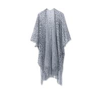 LumiSyne Damen Schals Und Wickel Bikini Cover Up Leoparden Muster Strickjacke Kimono Cardigan Mit Quaste Leichte Durchsichtiger Strandkleid Badeanzug Wickelröcke Bedecken Schal Stola Für Party Kleider