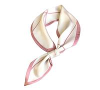 LumiSyne Damen Seidenschal Skinny Schal Einfache Durchziehen Design Französisch Vintage Stil Polka Dots Linien Muster Schmaler Lange Halstuch Satin Kleine Schal Kopfschmuck Stirnbänder Haarband Ribbon