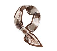 LumiSyne Damen Seidenschal Skinny Schal Einfacher Durchziehen Design Blume Blätter Gedruckt Frischer Stil Schmaler Lange Halstuch Satin Kleine Schal Dekorative Kopfschmuck Stirnbänder Haarband Ribbon