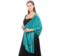 LumiSyne Damen Seidiger Satin Schal Und Wickeltuch Für Abendkleider Einfarbig Leicht Lange Schals Elegant Festlich Stola Wickel Für Braut Brautjungfer Hochzeit Abschlussball Party, 200×70cm