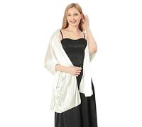 LumiSyne Damen Seidiger Satin Schal Und Wickeltuch Für Abendkleider Einfarbig Leicht Lange Schals Elegant Festlich Stola Wickel Für Braut Brautjungfer Hochzeit Abschlussball Party, 200×70cm