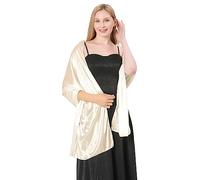 LumiSyne Damen Seidiger Satin Schal Und Wickeltuch Für Abendkleider Einfarbig Leicht Lange Schals Elegant Festlich Stola Wickel Für Braut Brautjungfer Hochzeit Abschlussball Party, 200×70cm