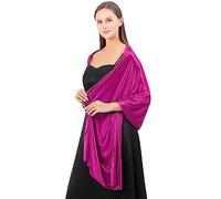 LumiSyne Damen Seidiger Satin Schal Und Wickeltuch Für Abendkleider Einfarbig Leicht Lange Schals Elegant Festlich Stola Wickel Für Braut Brautjungfer Hochzeit Abschlussball Party, 200×70cm