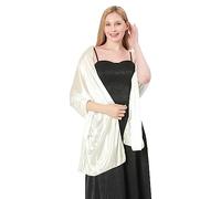 LumiSyne Damen Seidiger Satin Schal Und Wickeltuch Für Abendkleider Einfarbig Leicht Lange Schals Elegant Festlich Stola Wickel Für Braut Brautjungfer Hochzeit Abschlussball Party, 200×70cm