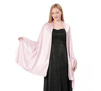 LumiSyne Damen Seidiger Satin Schal Und Wickeltuch Für Abendkleider Einfarbig Leicht Lange Schals Elegant Festlich Stola Wickel Für Braut Brautjungfer Hochzeit Abschlussball Party, 200×70cm