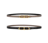 LumiSyne Damen Wendegürtel Zweifarbig Dünner Gürtel Mit Dornschließe Einstellbar Dekorativ Für Jeans Hosen Mantel Kleider