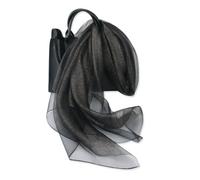 LumiSyne Doppellagiger Organza Seiden Schal Damen Glitzer Schals Und Wraps Für Abendkleid Einfarbig Mit Goldfaden Leicht Transparent Tüll Herrlich Stola Für Braut Hochzeit Abschlussball Abend Party