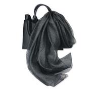 LumiSyne Doppellagiger Organza Seiden Schal Damen Glitzer Schals Und Wraps Für Abendkleid Einfarbig Mit Goldfaden Leicht Transparent Tüll Herrlich Stola Für Braut Hochzeit Abschlussball Abend Party