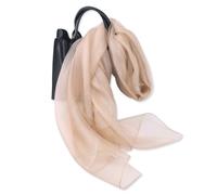 LumiSyne Doppellagiger Organza Seiden Schal Damen Glitzer Schals Und Wraps Für Abendkleid Einfarbig Mit Goldfaden Leicht Transparent Tüll Herrlich Stola Für Braut Hochzeit Abschlussball Abend Party
